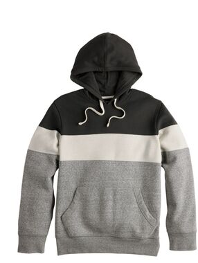 Sonoma Men's Gray Colorblock Hoodie